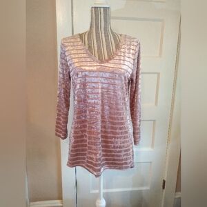 Anthropologie Liquid by Sioni Velvet top - m